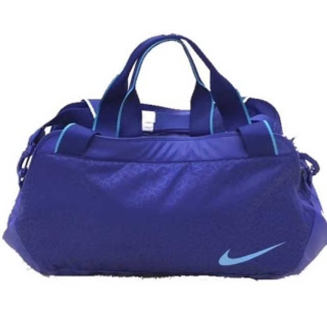 light blue nike duffel bag