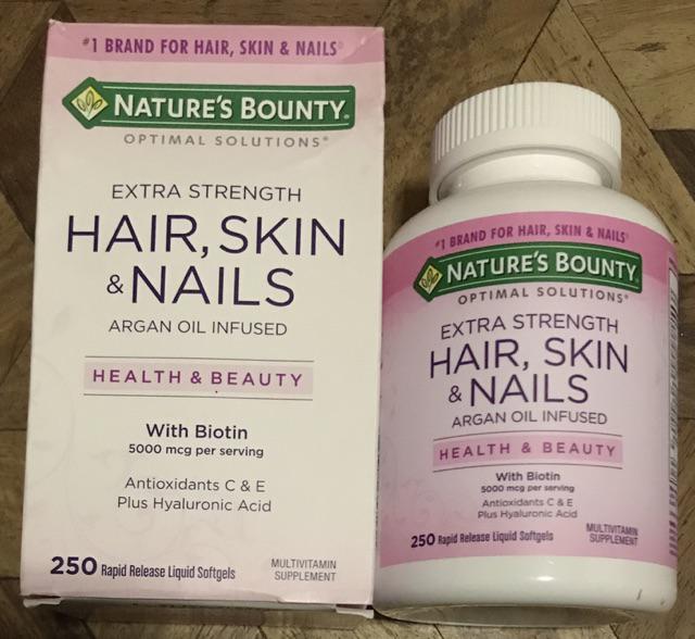 Nature S Bounty Extra Strength Hair Skin Nails 250sgels