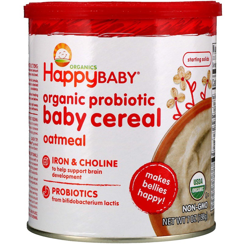 happy baby probiotic cereal