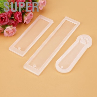 ◊[Wholesale Price] 3Pcs Cat Claw Silicone Mould Epoxy Resin Bookmark Craft #7