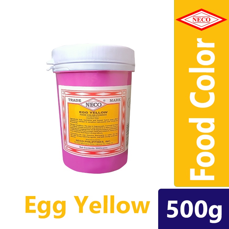 Egg Yellow NECO Food Color 500gms | Shopee Philippines