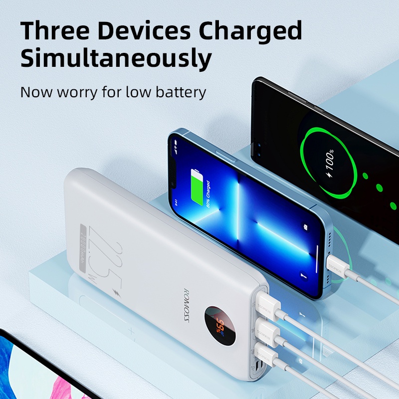 Romoss SW20PF 22.5W 20000mAh 3.0 Two-way Super Fast Charging Power Bank - Image 8