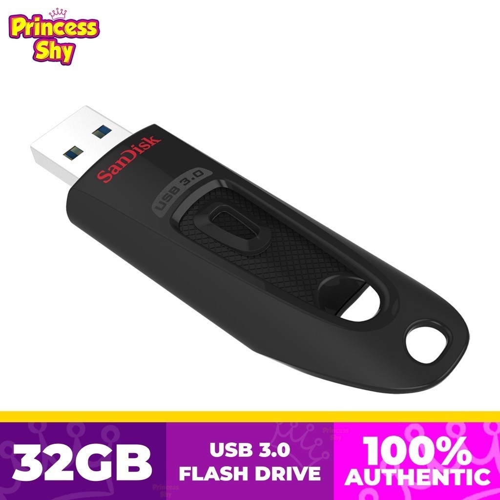 SanDisk Ultra SDCZ48 32GB USB 3.0 Flash Drive (Black) ﾠ Shopee