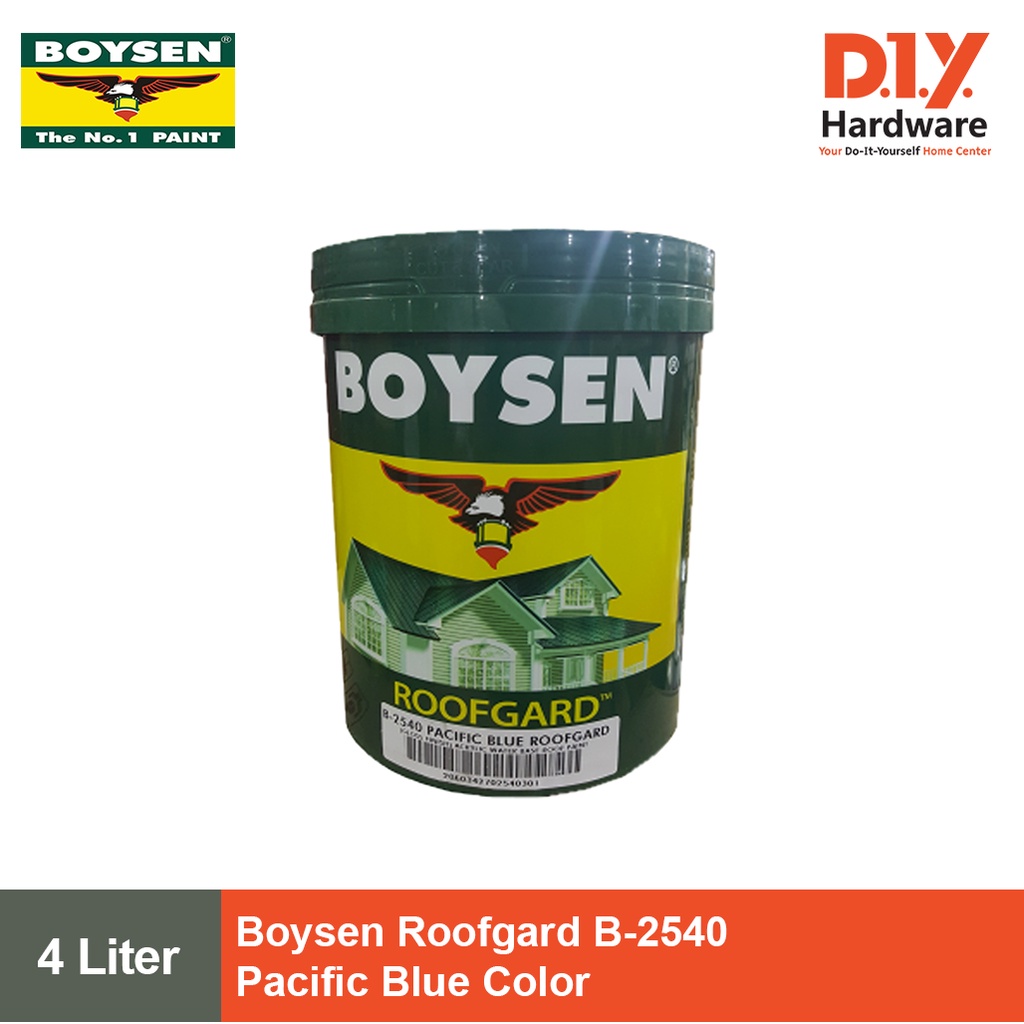 Boysen Paint Roofgard B2540 Pacific Blue 4 Liters Shopee Philippines