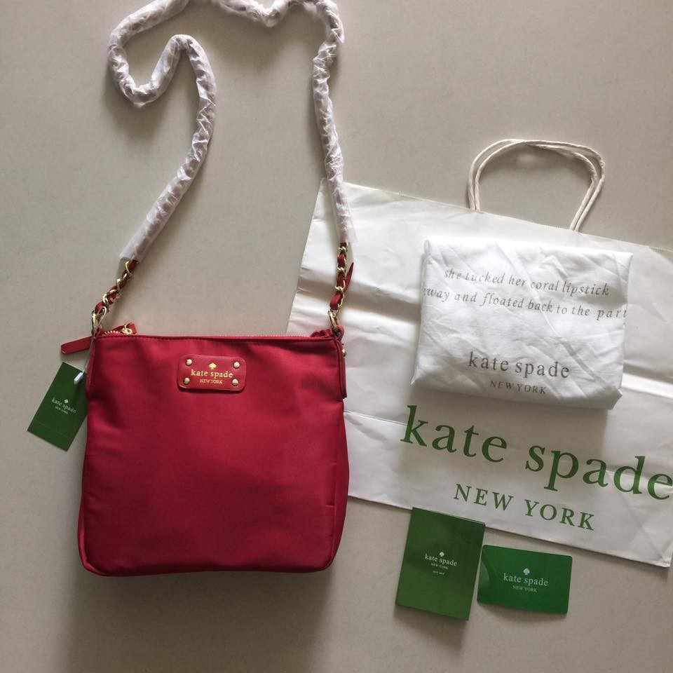 kate spade sling bag red