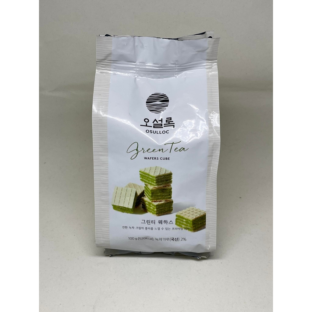 Osulloc Green Tea Matcha Wafer Cube 100 G Shopee Philippines