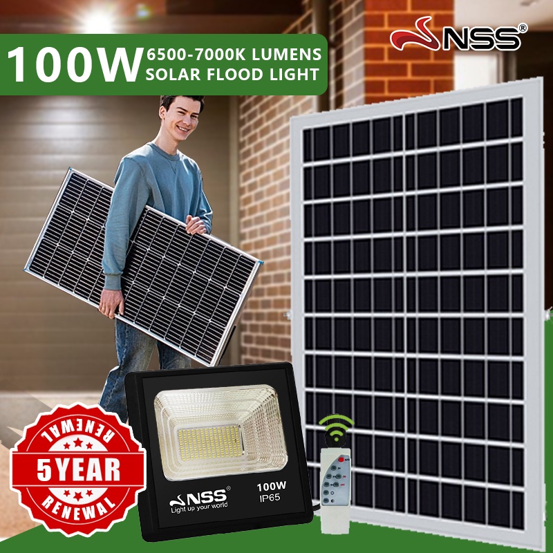 NSS 30000mA solar light 10W to100W outdoor light solar indoor light