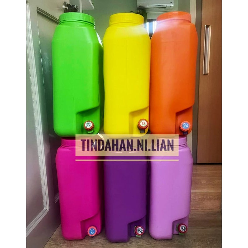 20 liters Gallon Slim Water Container Colored (limit your order up to 3 ...