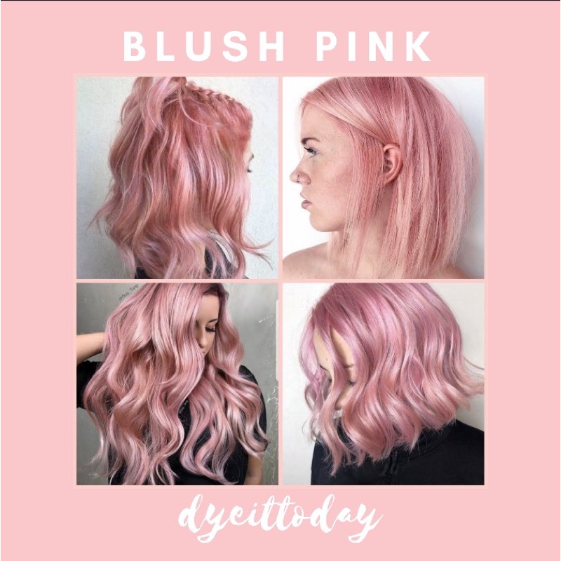 Blush Pink Hair Dye Set Bleach And Color Shopee Philippines