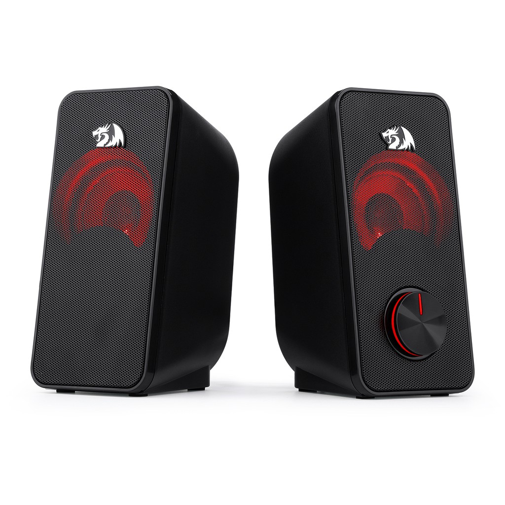 red pc speakers