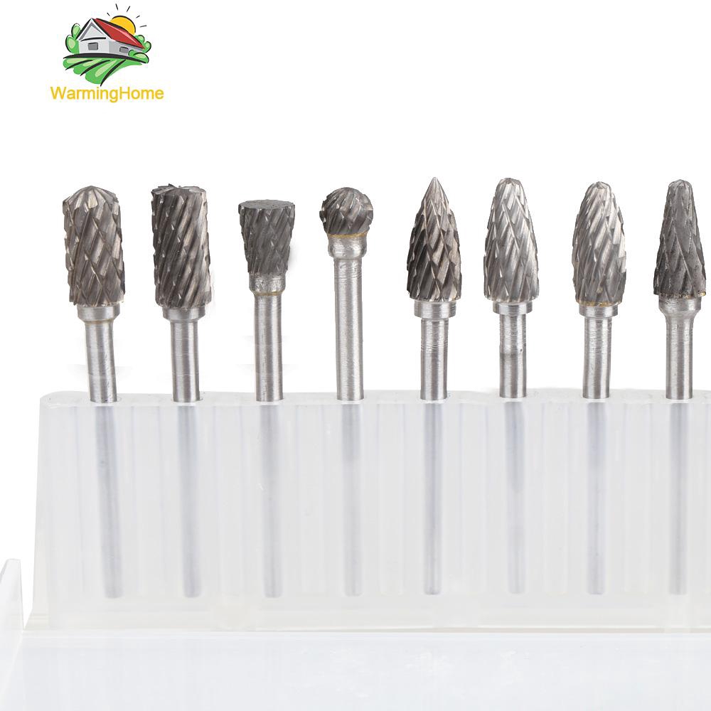 Building & Hardware NEW 10Pcs Tungsten Steel Solid Carbide Burrs For Dremel Rotary Burrs Drill