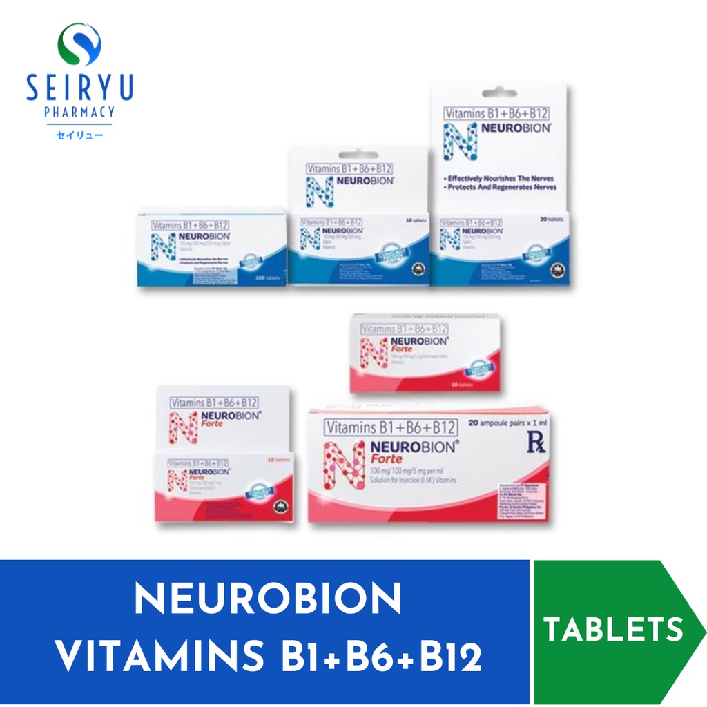 NEUROBION VITAMINS B1+B6+B12 TABLETS