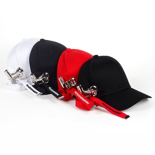 New Korean fashion long back strap Send clip baseball cap unisex cotton snapback hip hop hat #4