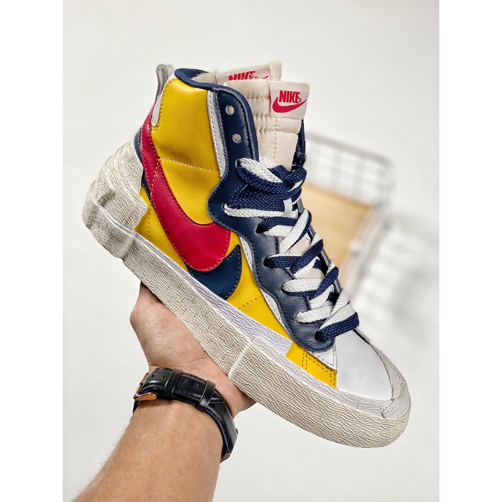 nike blazer sacai blue