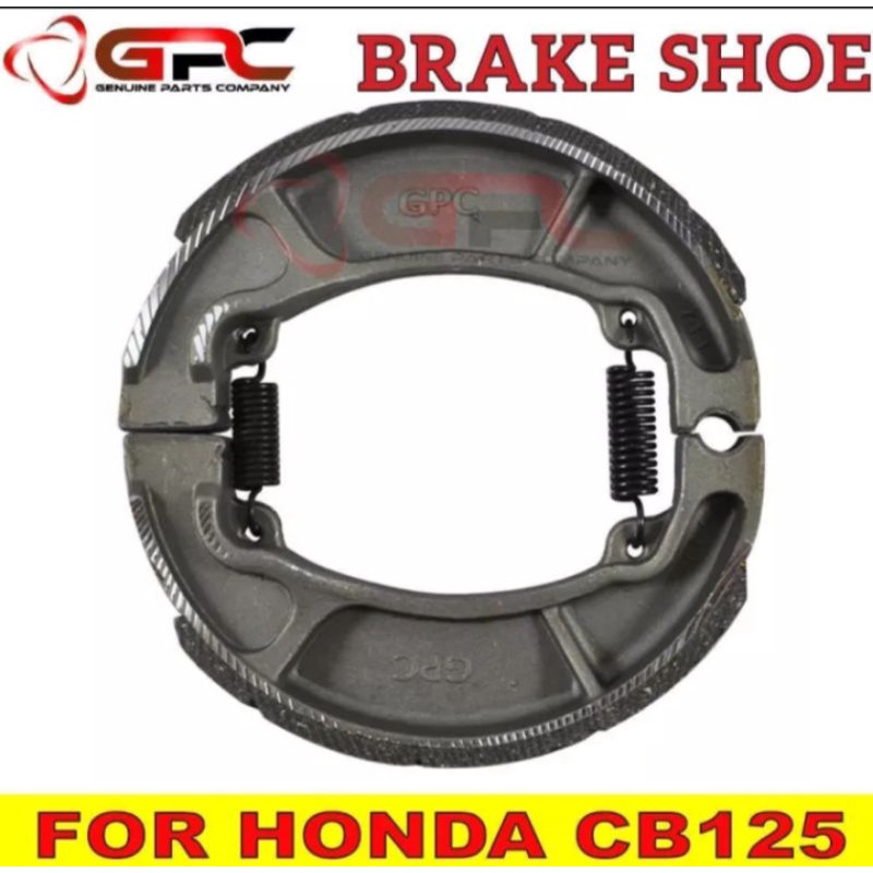 GPC Motorcycle Brake Shoe for Honda CB125,BEAT110/FI, CLICK 125i/150i