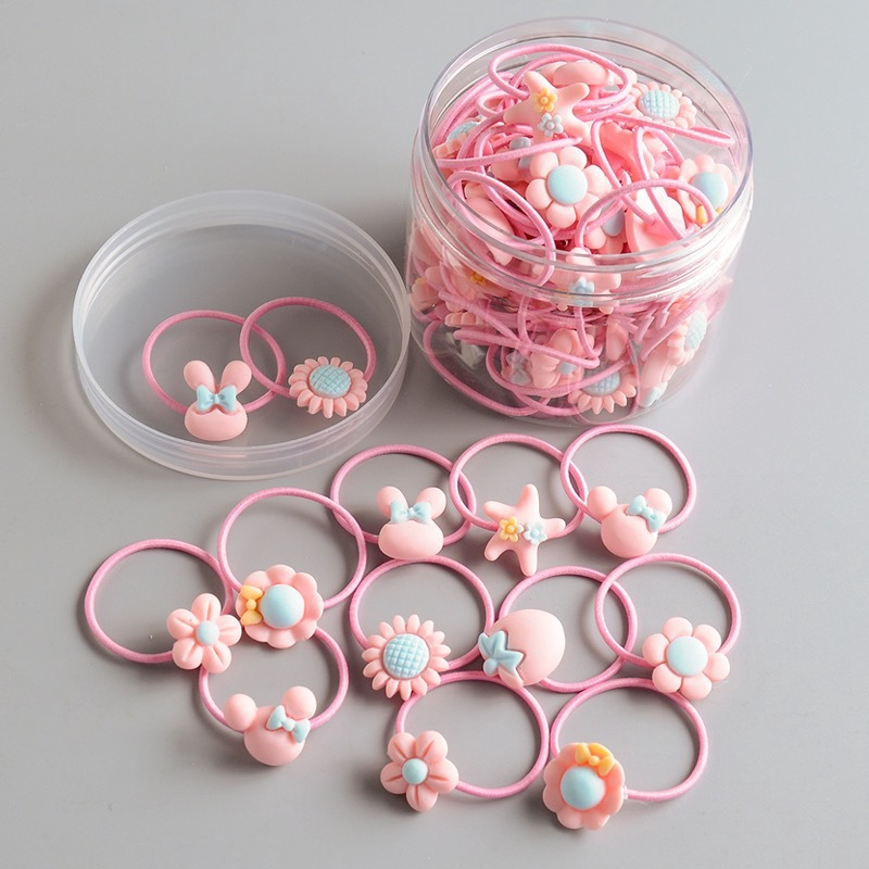 Boxed Girl Children S Hair Tie Elastic Rubber Band High Scrub
