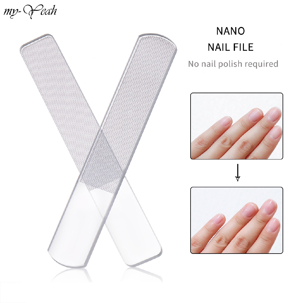 Monja Nano Glass Nail File Natural Nails Tips Sanding Polishing Shiny ...