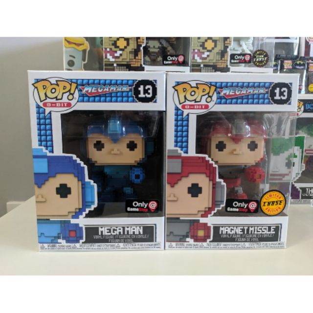 Funko Pop Mega Man 8 Bit Magnet Missile Chase Gamestop Exclusive Sticker 13 Shopee Philippines