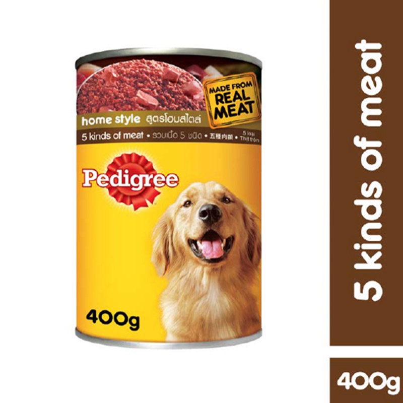 PEDIGREE 5 Kinds of Meat Wet Can Dog Food (400g) Shopee Philippines
