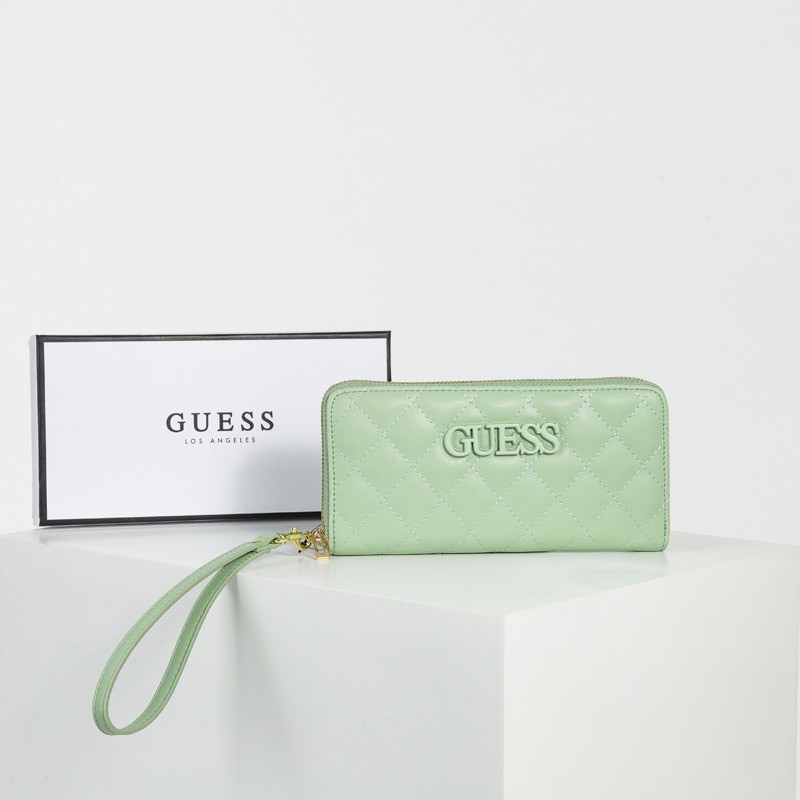 guess mint green handbag