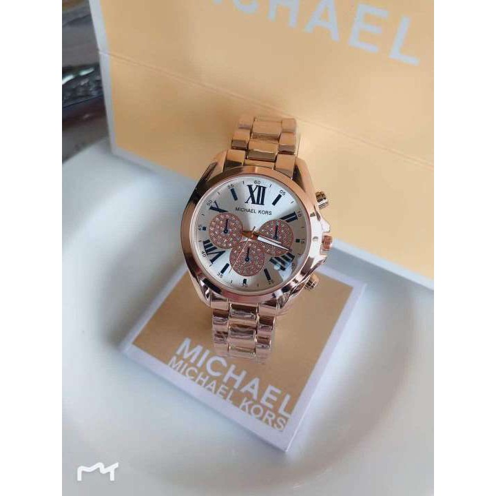 Mk Fashion Watch women'accessories style watch Michael Kors MK Elegant  Bradshaw Mickey Watch | Shopee Philippines