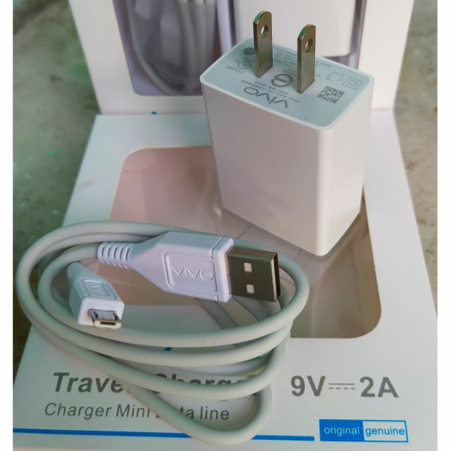 Vivo Original 5v 2a Charger W  Micro Usb Cable White (actual Photo 