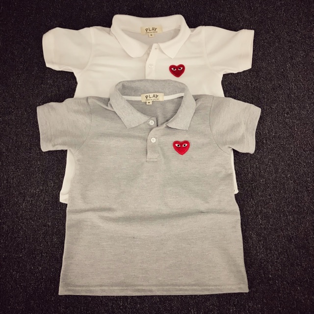 cdg play polo shirt