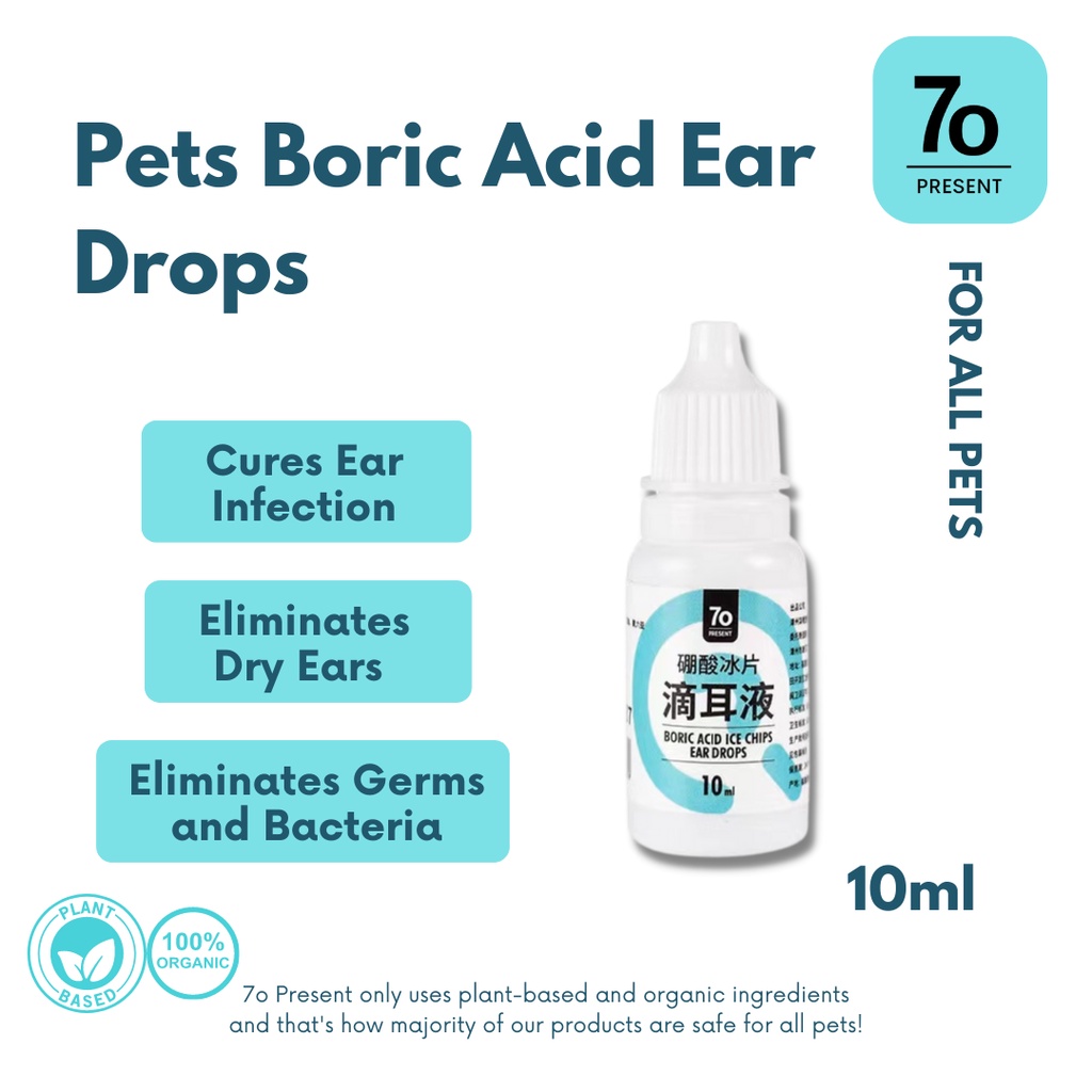 70 Present 10ml Boric Acid Cleansing Pet Ear Drops For Dog and Cat