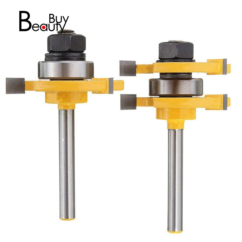 Of 2 Pieces 1 4 Inch Shank Matched Tongue And Groove Router Bit