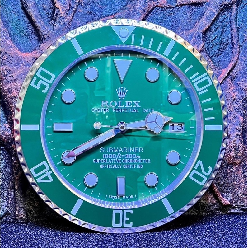 RoLeX Stainless Steel Wall Clock ( automatic movement ) Home Decor