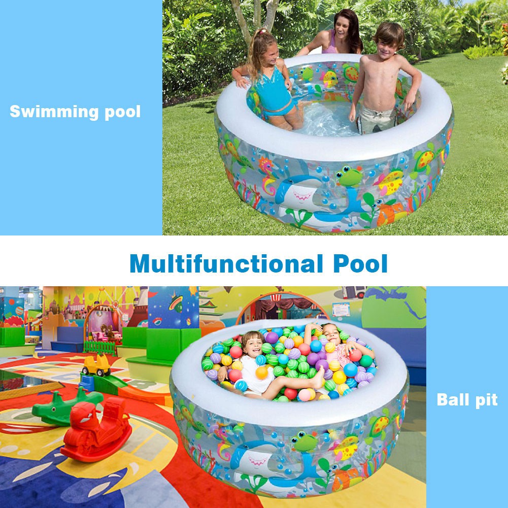 blowing up paddling pool