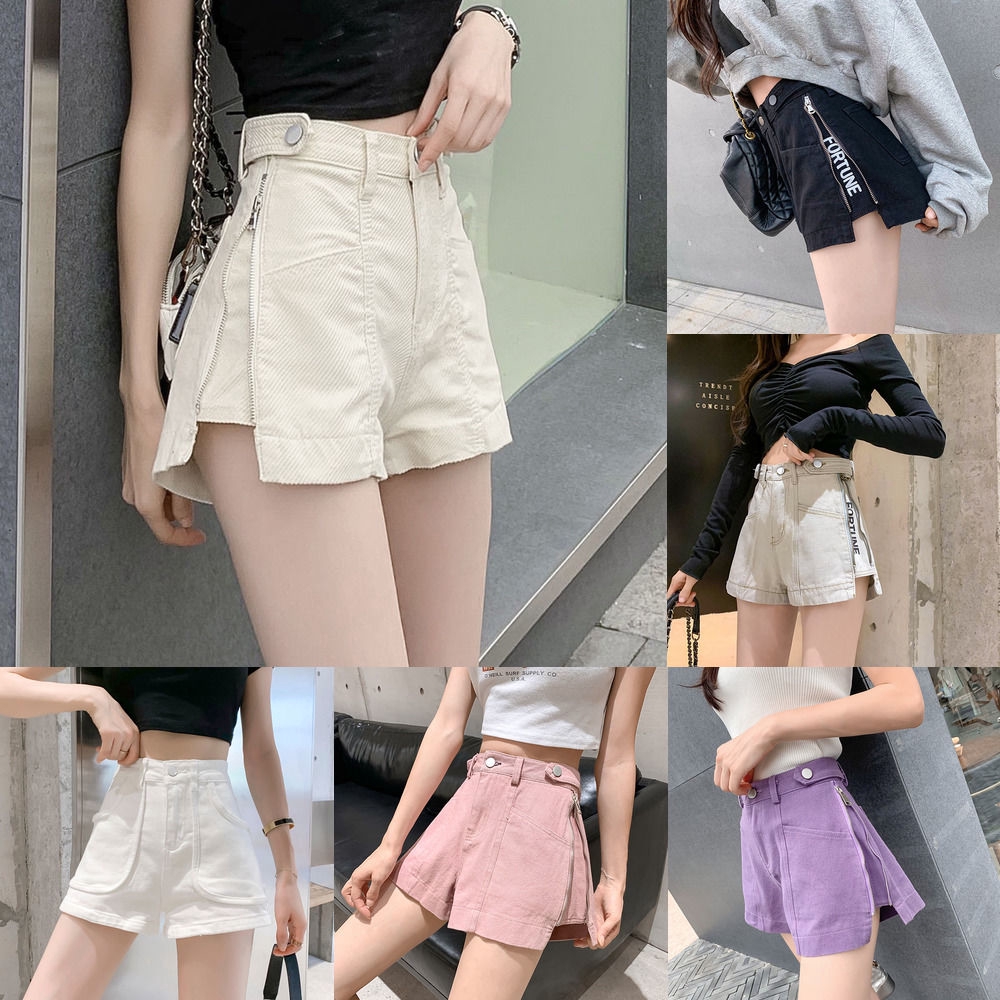 big girl wearing high waisted shorts