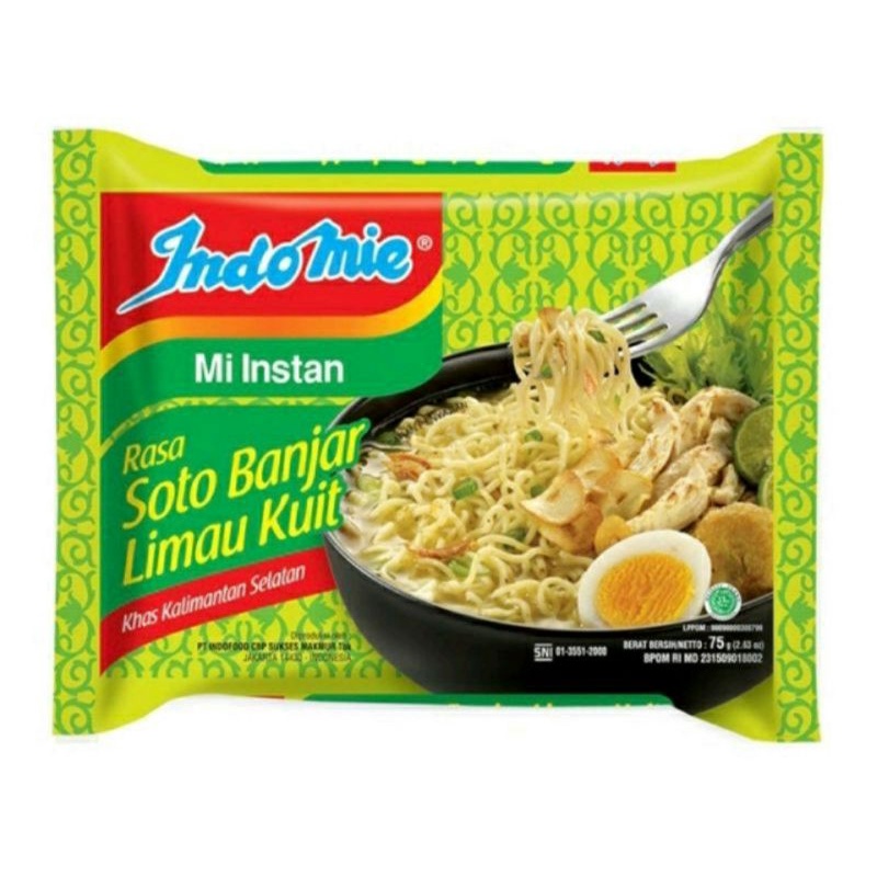 Indomie Soto Banjar Lime Kuit Original Balcel / Viral Noodles / Sauce ...