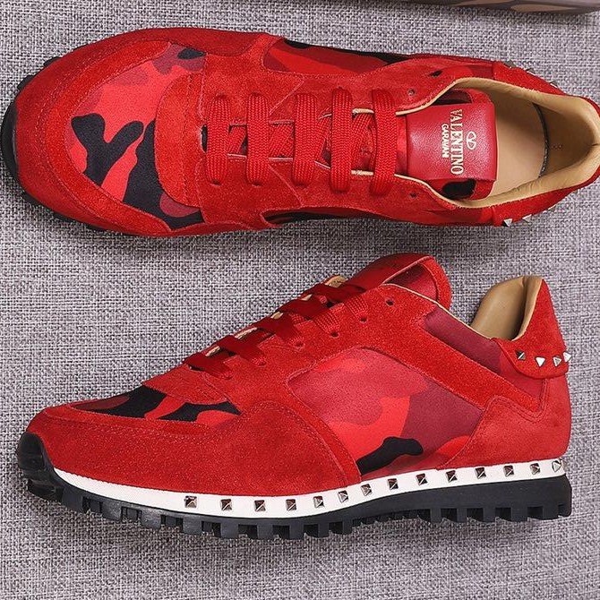 valentino shoes men red
