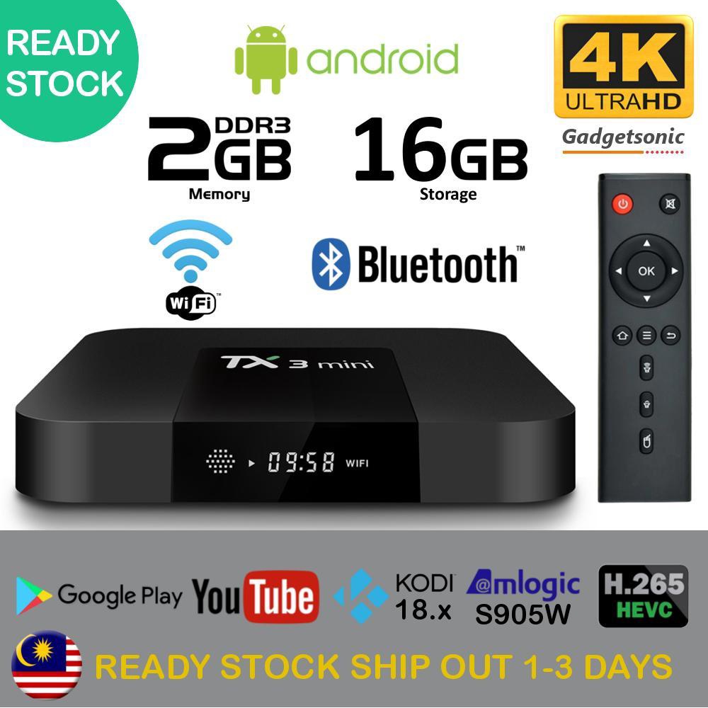 (Can install 3000 Channels Apps)TX3 Android Box 2GB 16GB Smart TV Mini ...