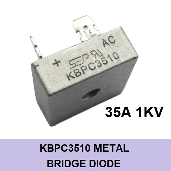 KBPC3510 35A 1000V 1KV Metal Bridge Rectifier Diodes Axial 35 Amp Full