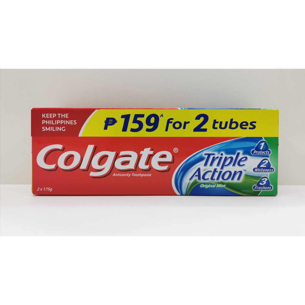 Colgate Triple Action AntiCavity Family Toothpaste 175g, Twin Pack