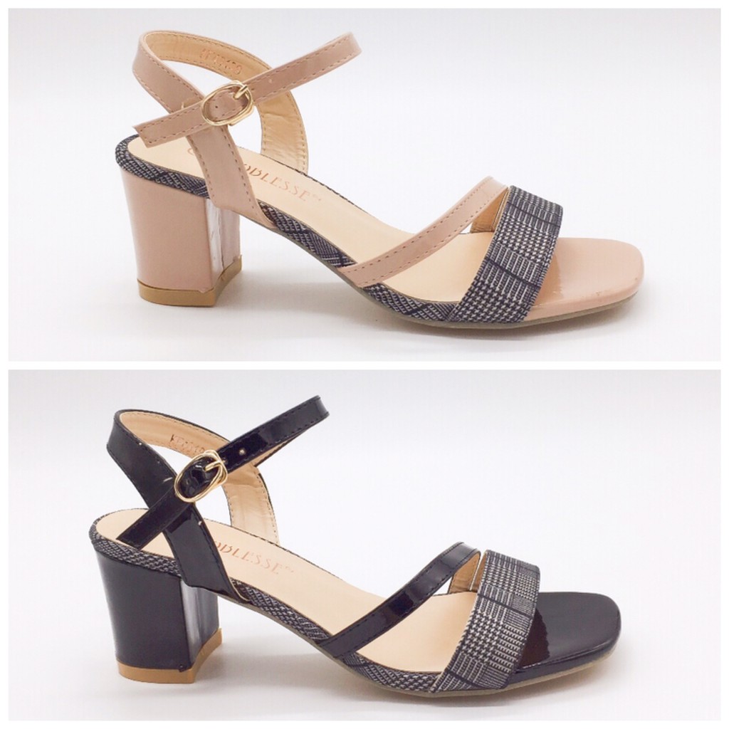 Korean Women Block Heel Sandals High Heels Shopee Korean Women Block Heel Sandals High Heels Shopee