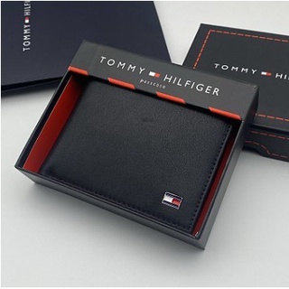 Tommy Hilfiger Tommy Coin Purse Plain Wallet Coin Purse Card Men's Short Clip Men's Wallet Men's Mu #1