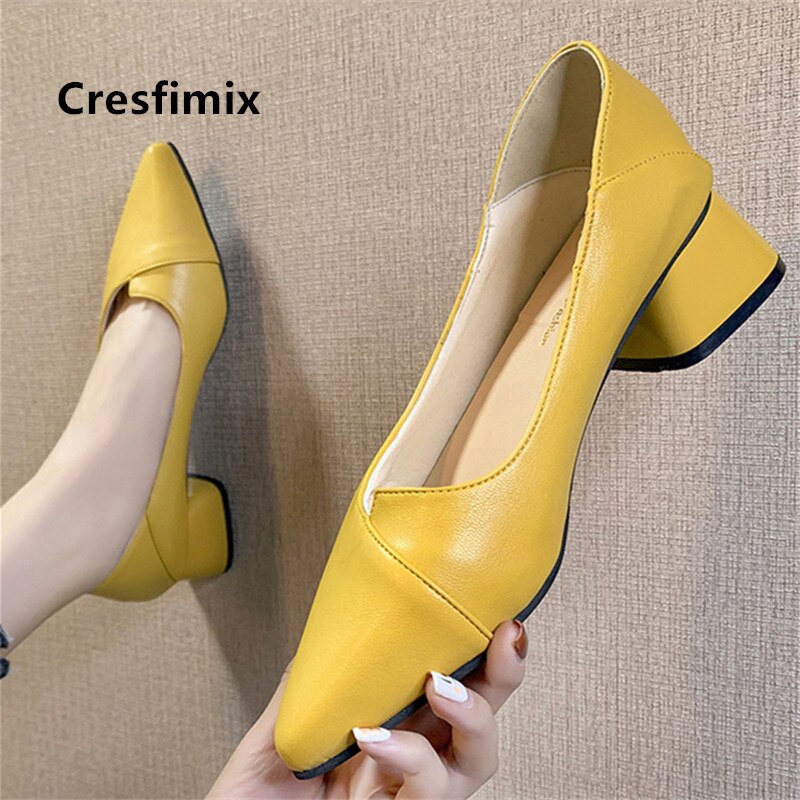 office yellow shoes