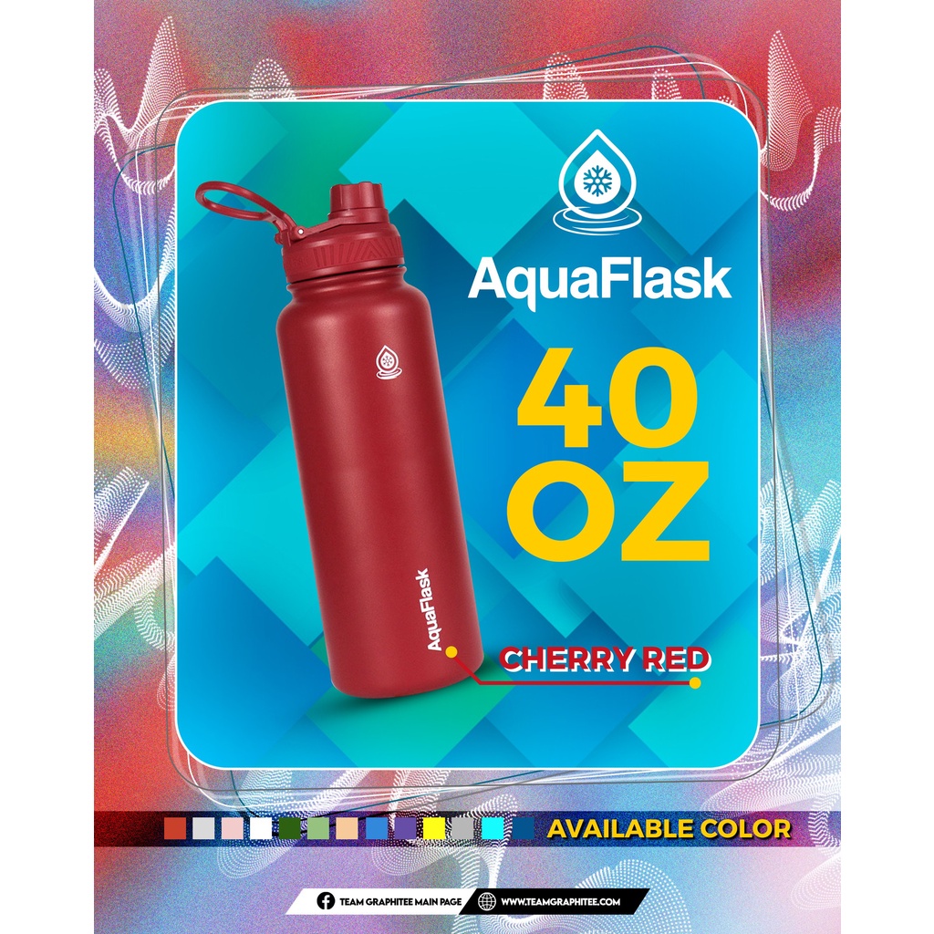 AQUAFLASK 40oz Wide Mouth with Cap Lid Vacuum | Shopee Philippines