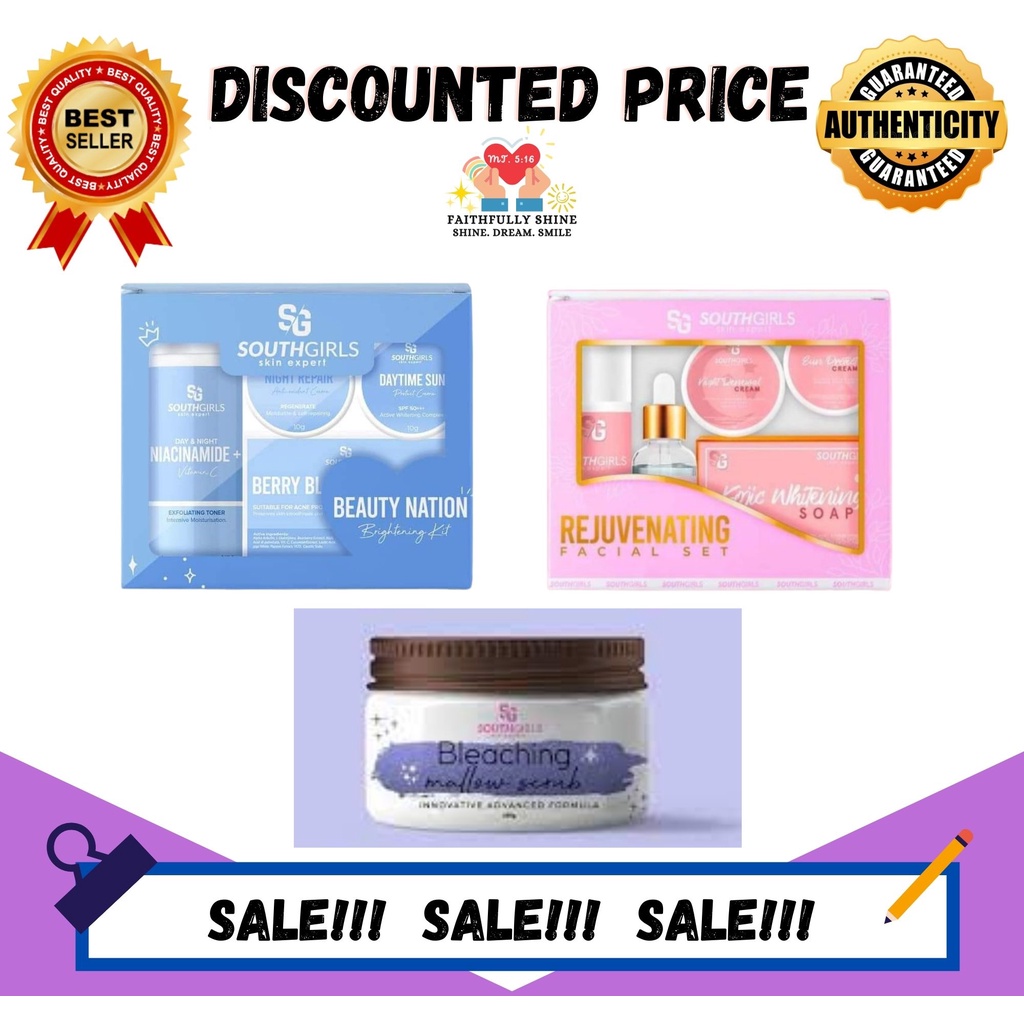 SouthGirls Bleaching Mallow Scrub, Rejuvenating Set and Individual ...