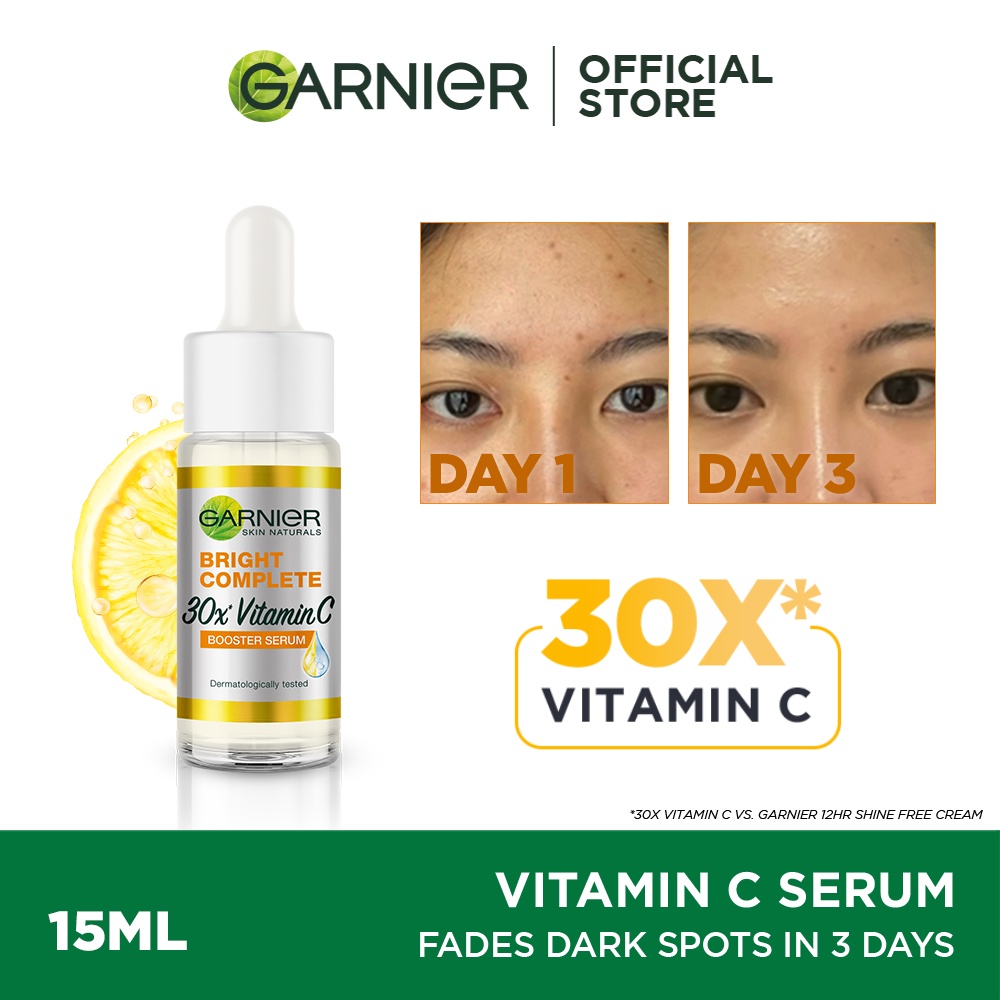 Garnier Bright Complete Vitamin C Serum 15ml Brightening Face Serum