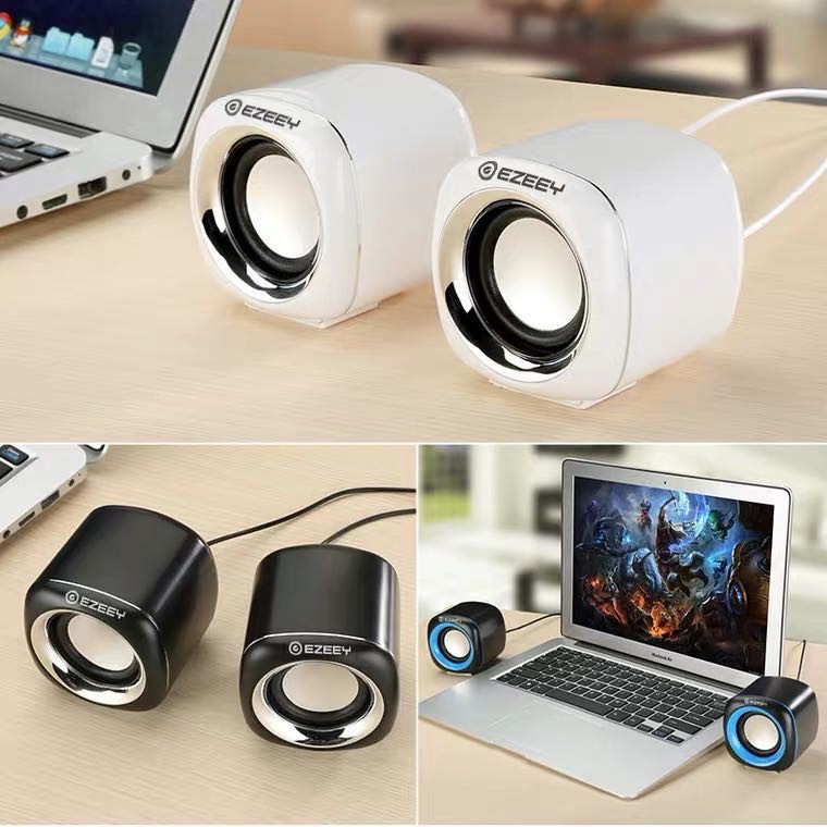 XTech EZEEY Mini Computer Speakers Stereo USB Wired Powered for PC