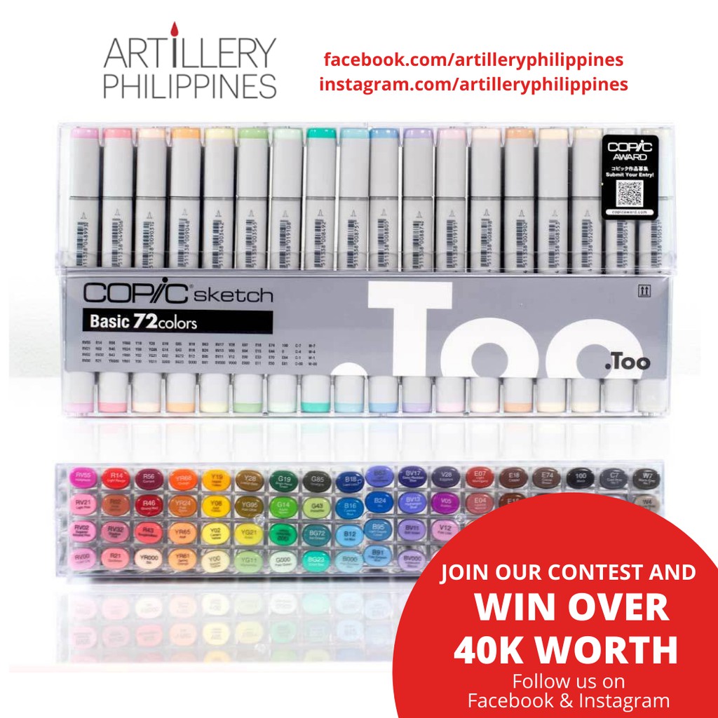 Copic Sketch Marker Set of 72 and Set A B C 72A 72B 72C Basic Shopee Philippines