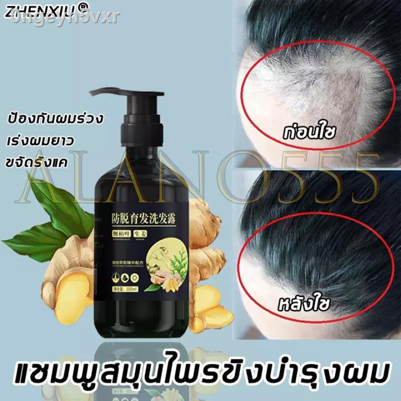 ZHENXIU Ginger Shampoo 300ml Hair Loss AntiDandruff Long Nourishment