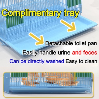 Rabbit Cage Large Space With Free Poop Tray Pet Nest Dog Cage Foldable Pet Cage Pet Collapsible Cage #4