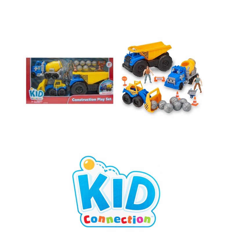 kid connection construction truck with blocks
