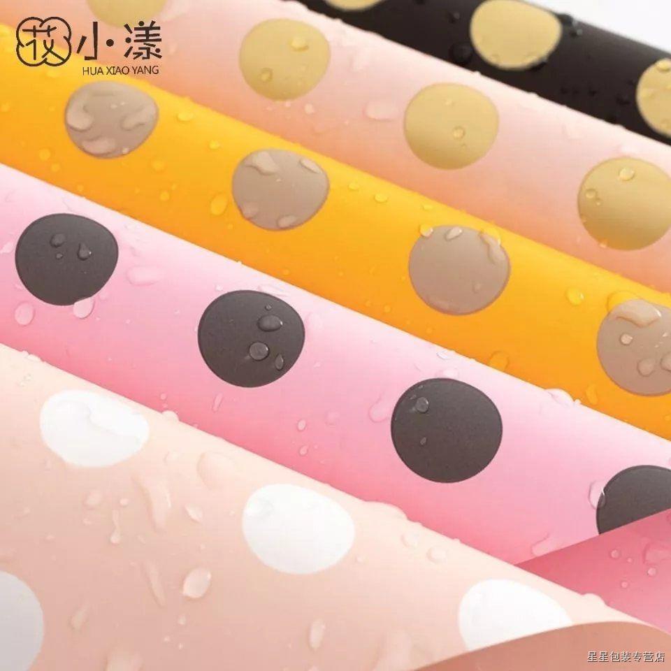 Polka Dot Ouya Paper Flower Wrapping Paper Waterproof Wave Dot Paper