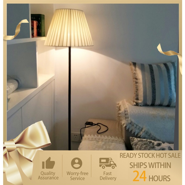 COD*Modern Nordic Style LED Floor Lamp Shade Stand For Living Room